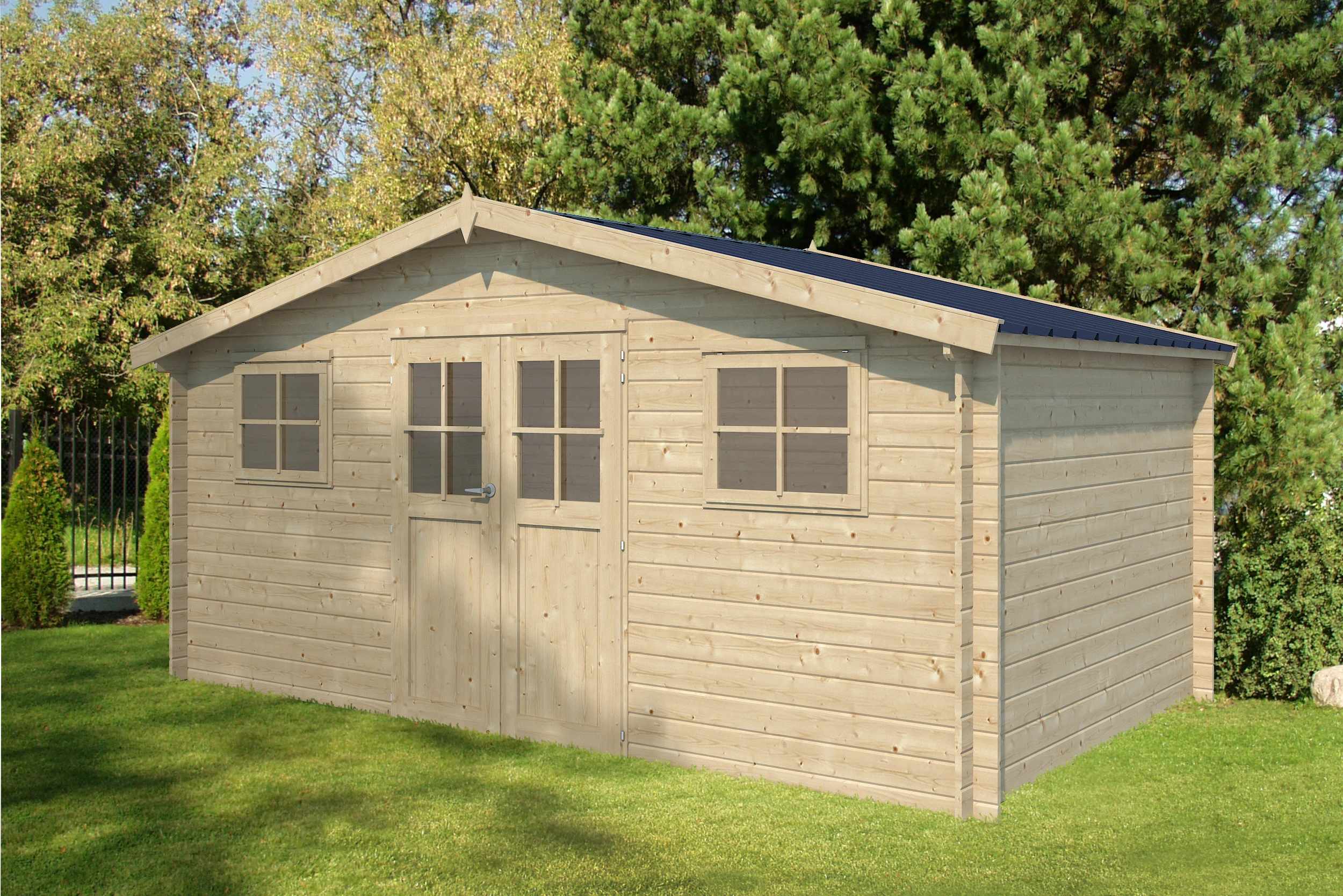 Woodlands Blokhut Hudson Geïmpregneerd 505 x 295 cm - Afbeelding 2